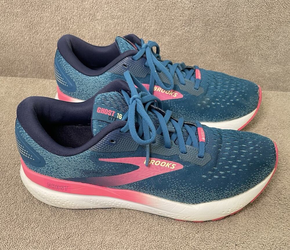 Brooks Ghost 16 Women's Running Sneakers Teal/Pink Size 11